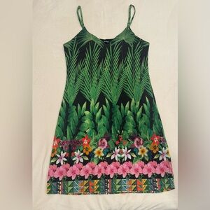 Desigual tropical print dress - sz XL